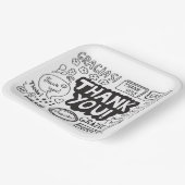 Assiettes En Carton Merci Dans Différentes Langues (Angulaire)