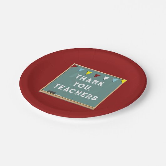 Assiettes En Carton Merci d'appréciation de l'enseignant (Angle)