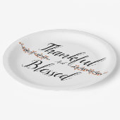 Assiettes En Carton Merci et béni (Angle)