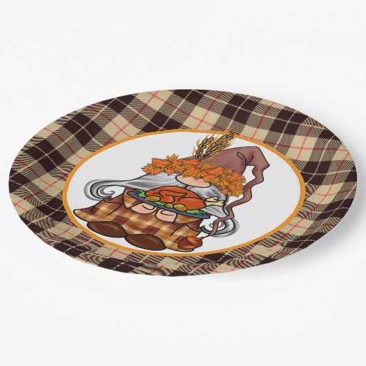 Assiettes En Carton Merci Gnome (Angle)