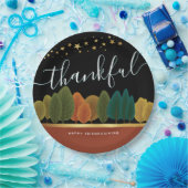 Assiettes En Carton Merci Joyeux Ami avec l'or (Fête)