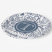 Assiettes En Carton Merci Napkin (Angle)