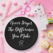 Assiettes En Carton Merci - N'Oubliez Jamais La Différence Que Vous Fa (Fête)