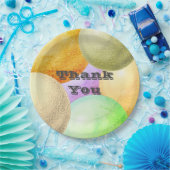 Assiettes En Carton Merci Pastel Circles Fête Appréciation (Fête)