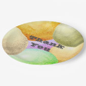 Assiettes En Carton Merci Pastel Circles Fête Appréciation (Angle)