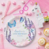 Assiettes En Carton Merci pour les papillons flottants Anniversaire (Fête)