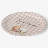 Assiettes En Carton Merci pour vous Thanksgiving Diner (Angle)