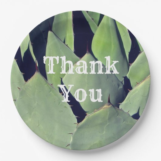Assiettes En Carton Merci Sud-Ouest Style Agave Appréciation (Devant)