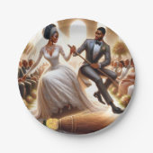 Assiettes En Carton Mercredi Bliss Élégantes Plaques en papier (Devant)