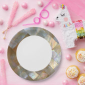 Assiettes En Carton Mère de Pearl Capiz Weave (Fête)