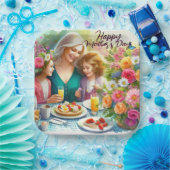 Assiettes En Carton Mère et enfants Joyeux Plaque papier de la Fête de (Fête)