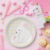 Assiettes En Carton Mère mignonne et bébé Baby shower lapin fille (Fête)