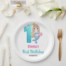Mermaid 1er fête d'anniversaire