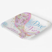 Assiettes En Carton Mermaid 5e anniversaire Plongée dans cinq violets (Angulaire)