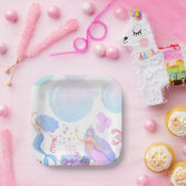 Assiettes En Carton Mermaid Birthday (Fête)