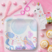 Assiettes En Carton Mermaid Birthday (Fête)