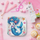 Assiettes En Carton mermaid Birthday or Shower (Fête)