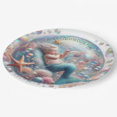Assiettes En Carton Mermaid Christening (Angle)