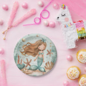 Assiettes En Carton Mermaid Dreams Kids (Fête)