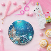 Assiettes En Carton Mermaid Imaginaire Blonde Enchanted Beach Party (Fête)