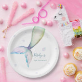 Assiettes En Carton Mermaid Tail fête d'anniversaire (Fête)