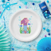 Assiettes En Carton Mermaid Thème 1er Anniversaire (Fête)