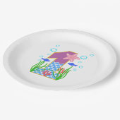 Assiettes En Carton Mermaid Thème 1er Anniversaire (Angle)