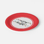 Assiettes En Carton Merry & Bright (Angle)
