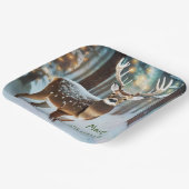 Assiettes En Carton Merry Christmas Deer (Angulaire)