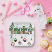 Assiettes En Carton Merry Christmas Paper Plates (Fête)