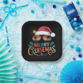 Assiettes En Carton Merry Cruisemas 2024 Noël Père Noël Reindeer (Fête)