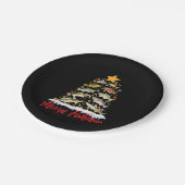 Assiettes En Carton Merry Fishmas Funky Christmas Tree Lights Fish Fis (Angle)