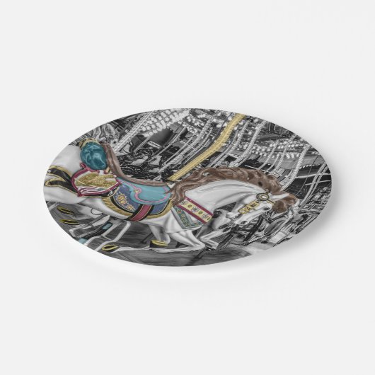 Assiettes En Carton Merry Go Round Carousel (Angle)