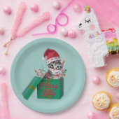 Assiettes En Carton Merry Kitty, Joyeux Noël (Fête)