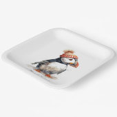 Assiettes En Carton Merry Puffin, personnalisé (Angulaire)