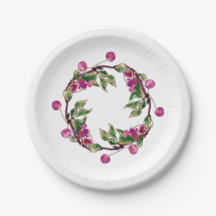 Assiettes En Carton Merry Wreath par Linandara Plate