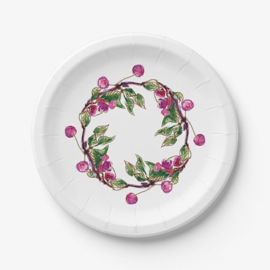 Assiettes En Carton Merry Wreath par Linandara Plate (Devant)