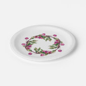 Assiettes En Carton Merry Wreath par Linandara Plate (Angle)