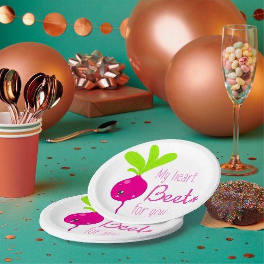 Assiettes En Carton Mes betteraves de coeur pour vous