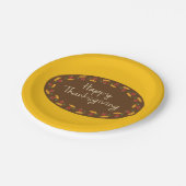 Assiettes En Carton Message bon thanksgiving (Angle)
