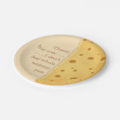 Assiettes En Carton Message Cheesy personnalisé Charming Cheese Lover (Angle)