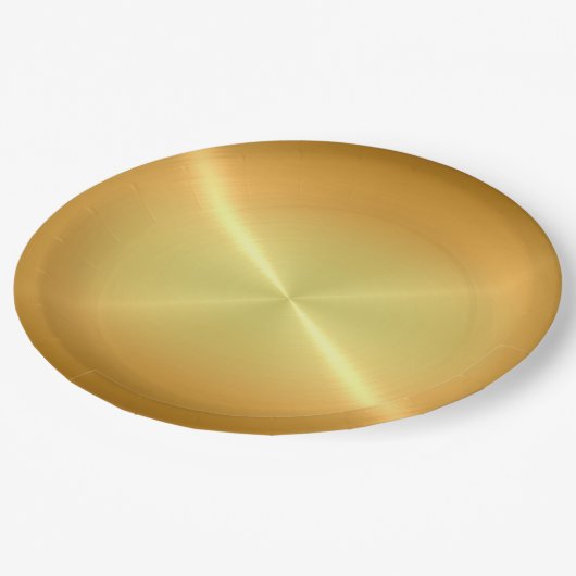 Assiettes En Carton Métal en acier inoxydable cool (Angle)