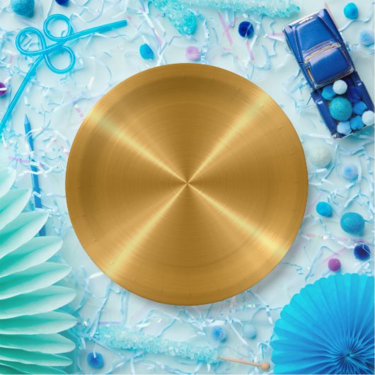 Assiettes En Carton Métal en acier inoxydable cool #102 (Fête)