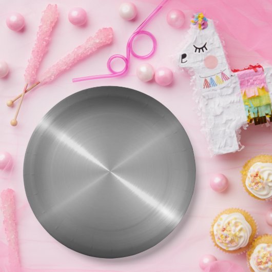 Assiettes En Carton Métal en acier inoxydable cool #62 (Fête)