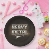 Assiettes En Carton "Métal lourd" (Fête)