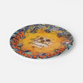 Assiettes En Carton Métal Vivant Joyeux Halloween flamme d'âme (Angle)