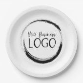 Assiettes En Carton Mettre mon logo sur un (Devant)