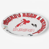 Assiettes En Carton Meurtre Mystère Anniversaire Fête SANG (Angle)