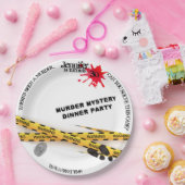 Assiettes En Carton Meurtre mystère fête d'anniversaire lieu de crime (Fête)