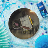 Assiettes En Carton Meurtre Mystère Plaques de papier Scène de crime C (Fête)